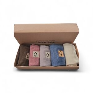 5 Pair Fashion Socks In Box